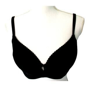 Victoria's Secret Body By Victoria Black Lace Lined Demi Bra Size 36D